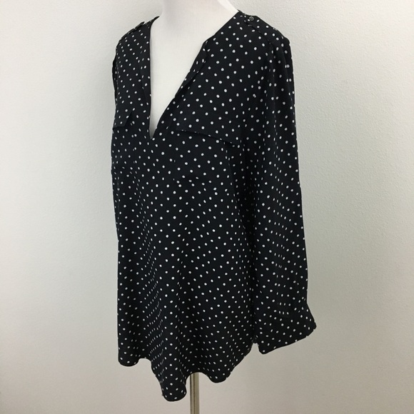 Joie | Polkadot Silk Blouse - Picture 10 of 16